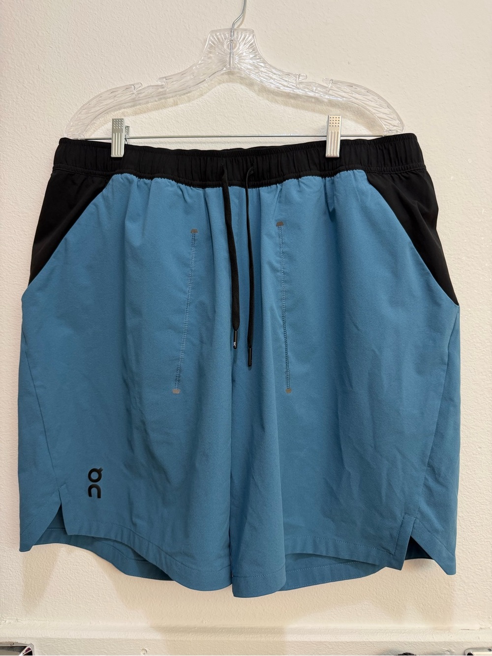 On Running Blue and Black Men’s Athletic Shorts